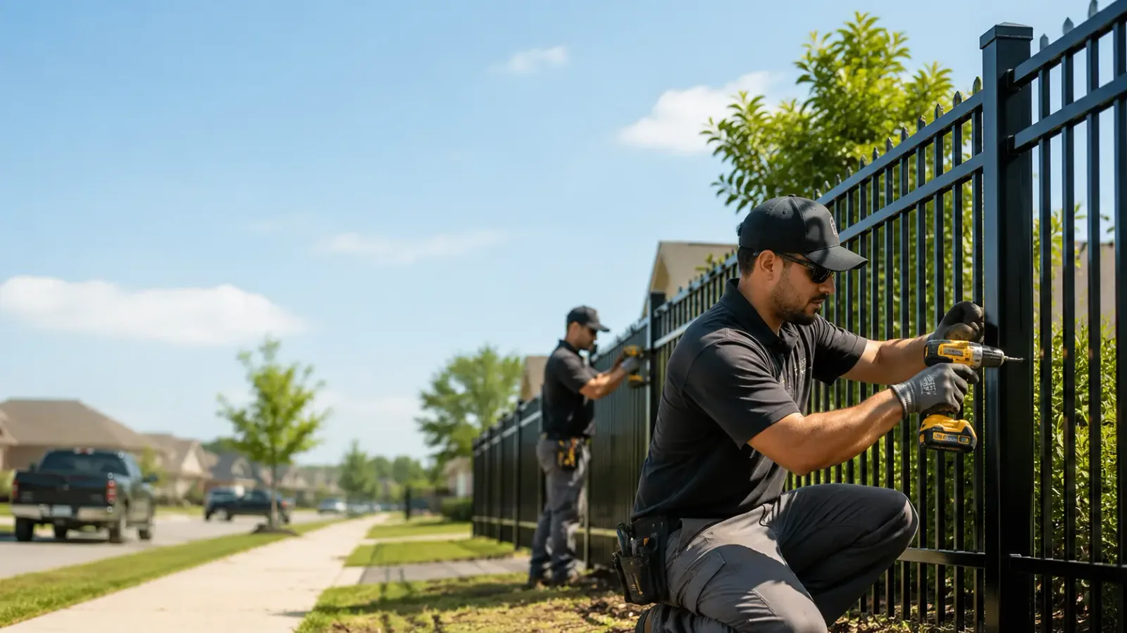 Metal Fence Installation in Stockland, IL